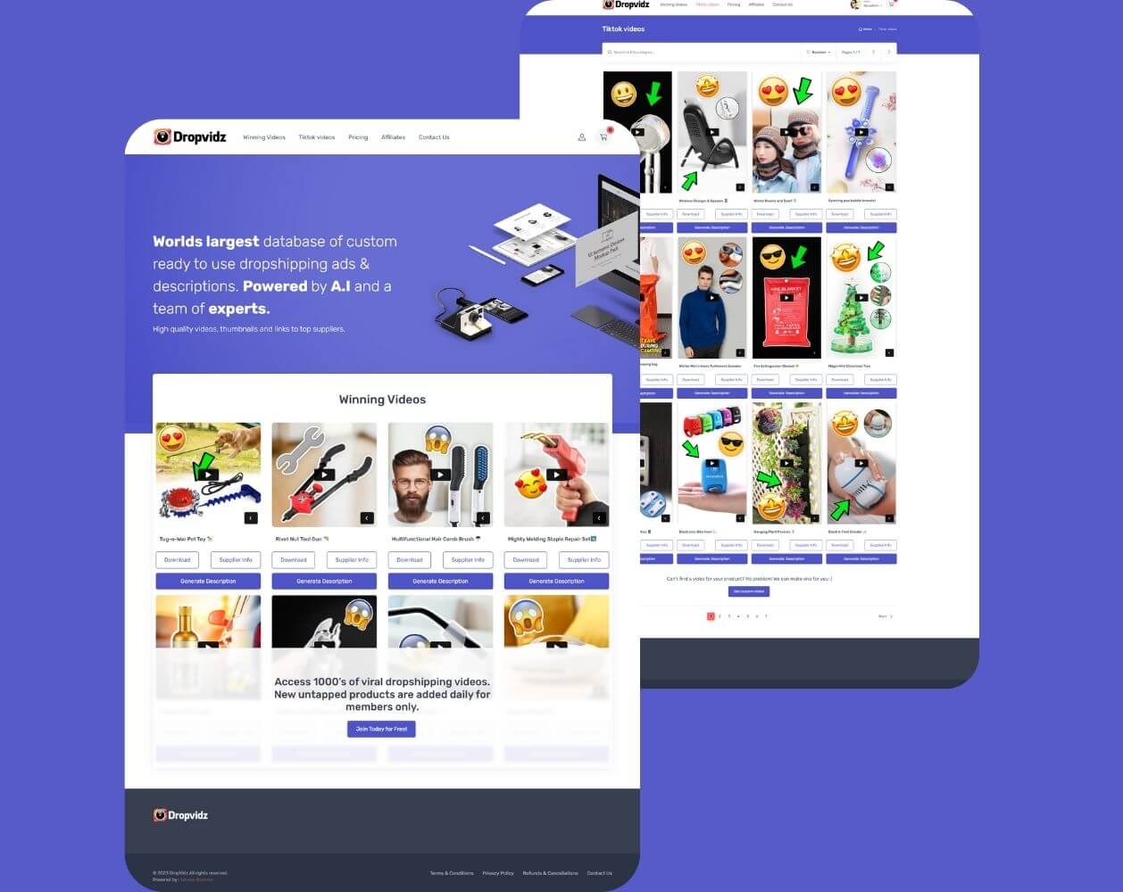 Dropvidz Website image